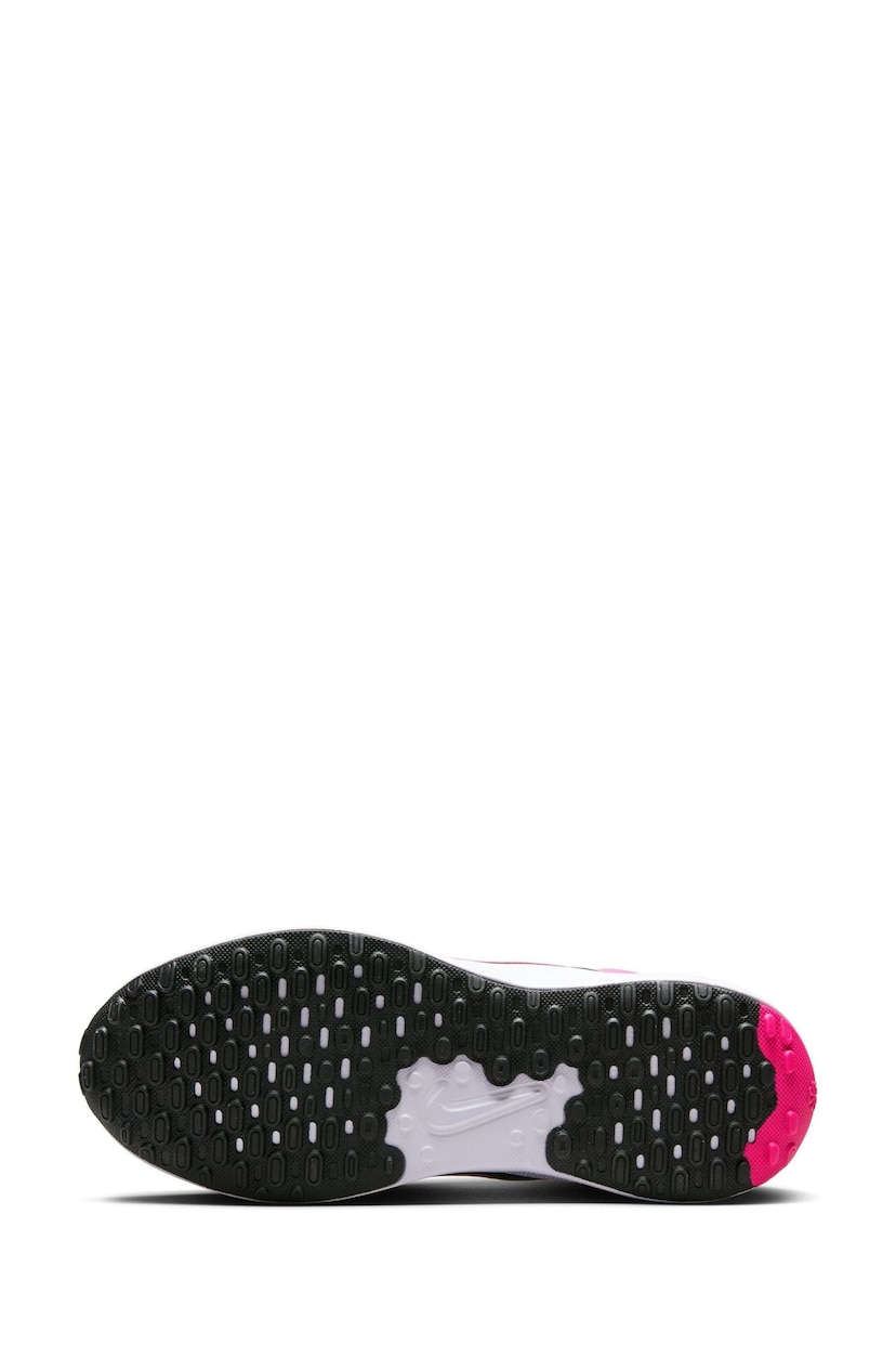 Nike Black/Pink Youth Revolution 7 Trainers - Image 11 of 14