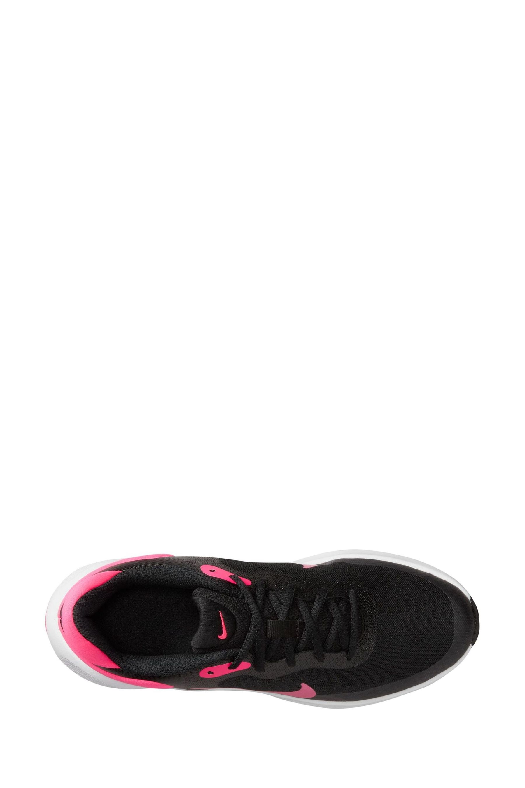 Revolution 4 infant trainers - black/pink top