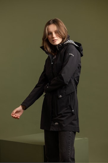 Trespass Rainyday Waterproof Black Jacket