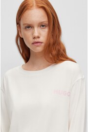 HUGO White Unite Shirt Pyjama Top - Image 4 of 5