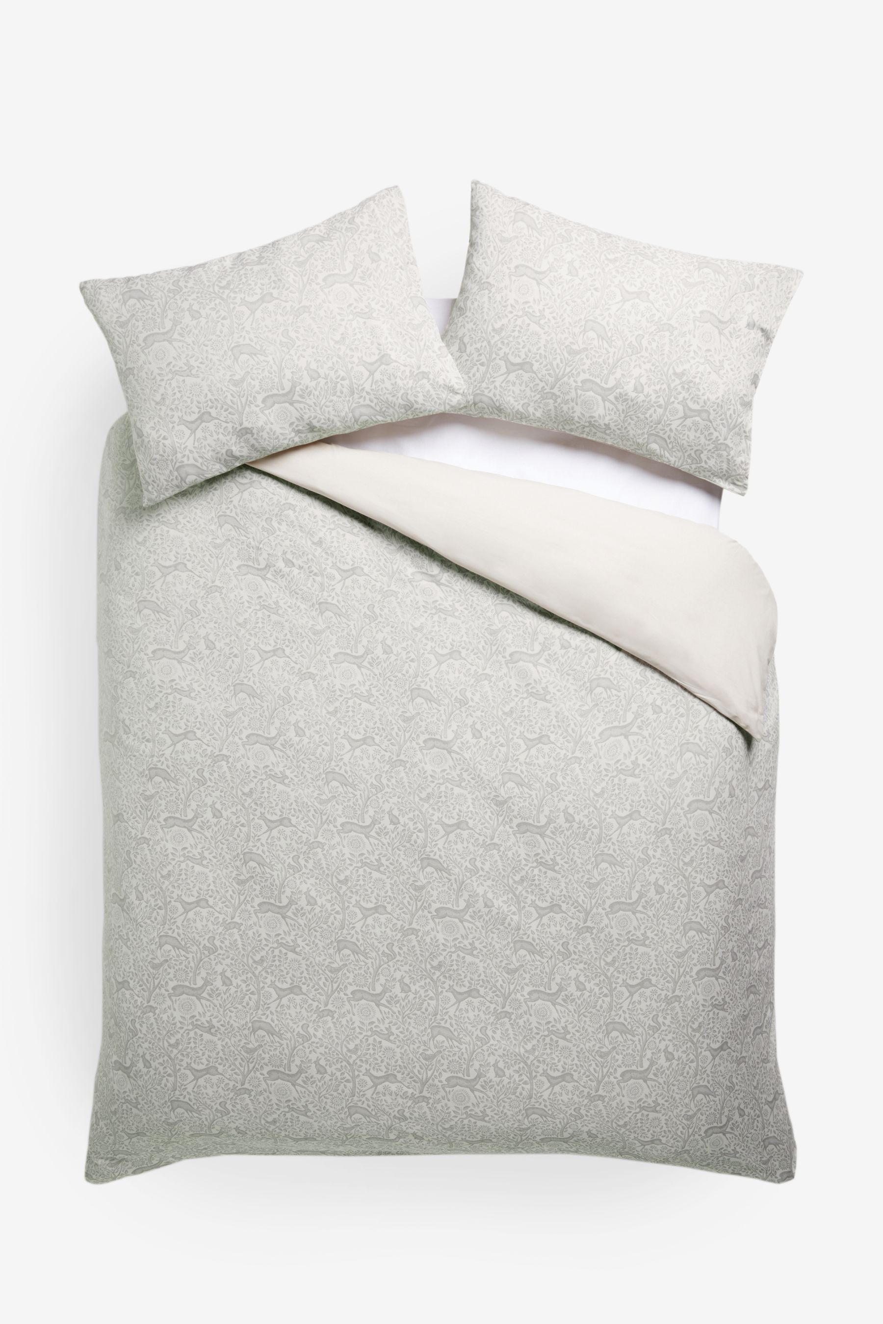 Fashion grey woodland bedding