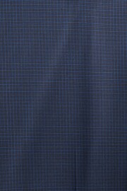 Navy Blue Check Suit Trousers - Image 6 of 8