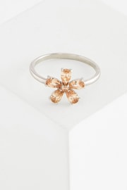 Sterling Silver Sparkle Flower Ring - Image 3 of 3