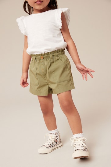 Khaki Green Pull-On Shorts (3mths-7yrs)