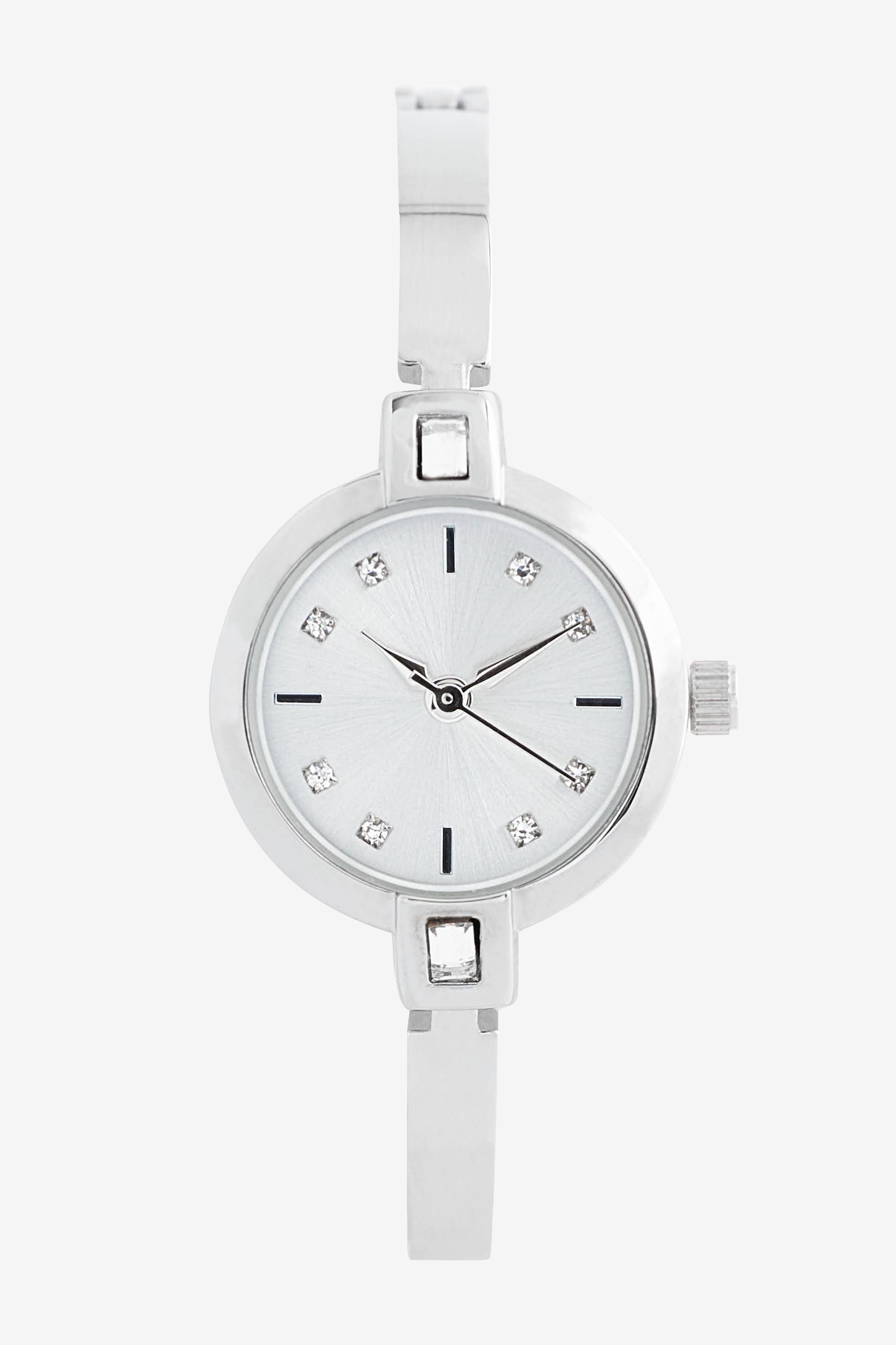 Buy Silver Tone Sparkle Dial Watch And Bangle Set from the Next UK