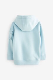 Pale Blue Hoodie Utility Hoodie (3-16yrs) - Image 2 of 4