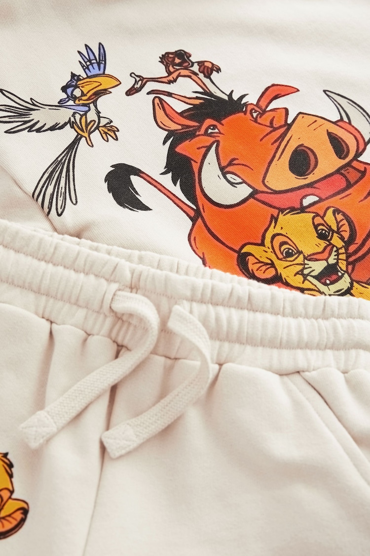 Ecru 100% Cotton Lion King Hoodie and Shorts Set (3mths-7yrs) - Image 7 of 7