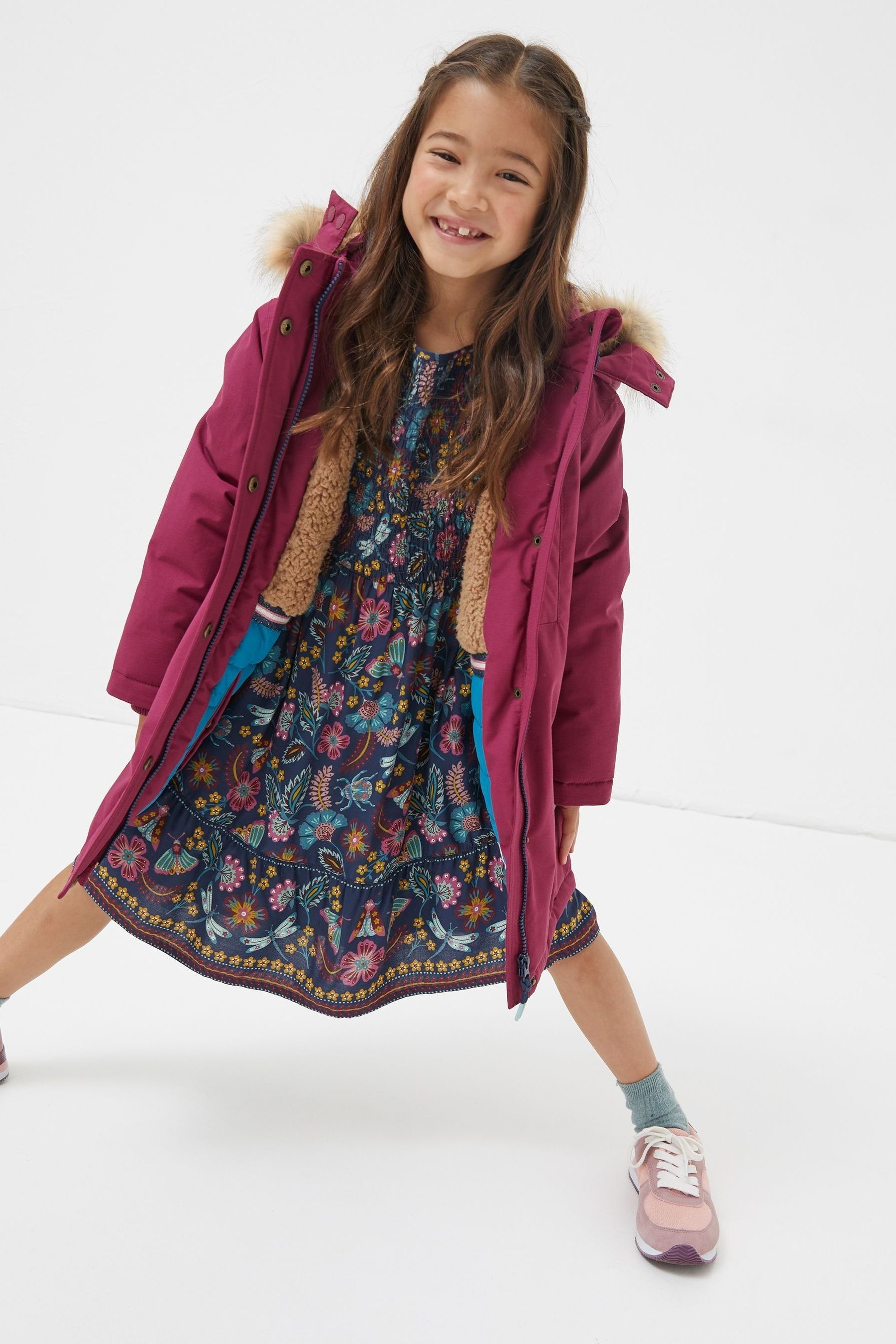 Buy FatFace Pink Addison Waterproof Coat from the Next UK online shop