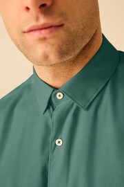 Blue Stretch Oxford Long Sleeve Shirt - Image 4 of 9