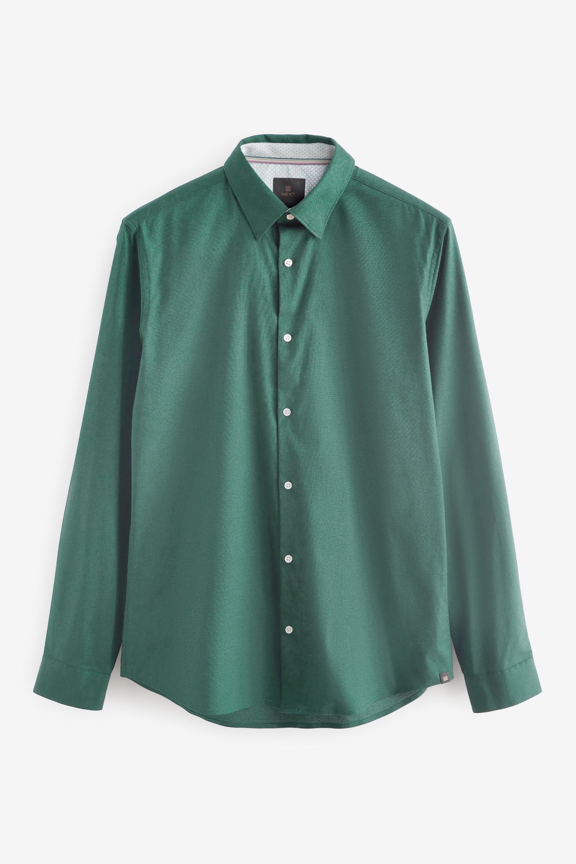 Blue Stretch Oxford Long Sleeve Shirt - Image 7 of 9
