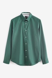 Blue Stretch Oxford Long Sleeve Shirt - Image 8 of 9