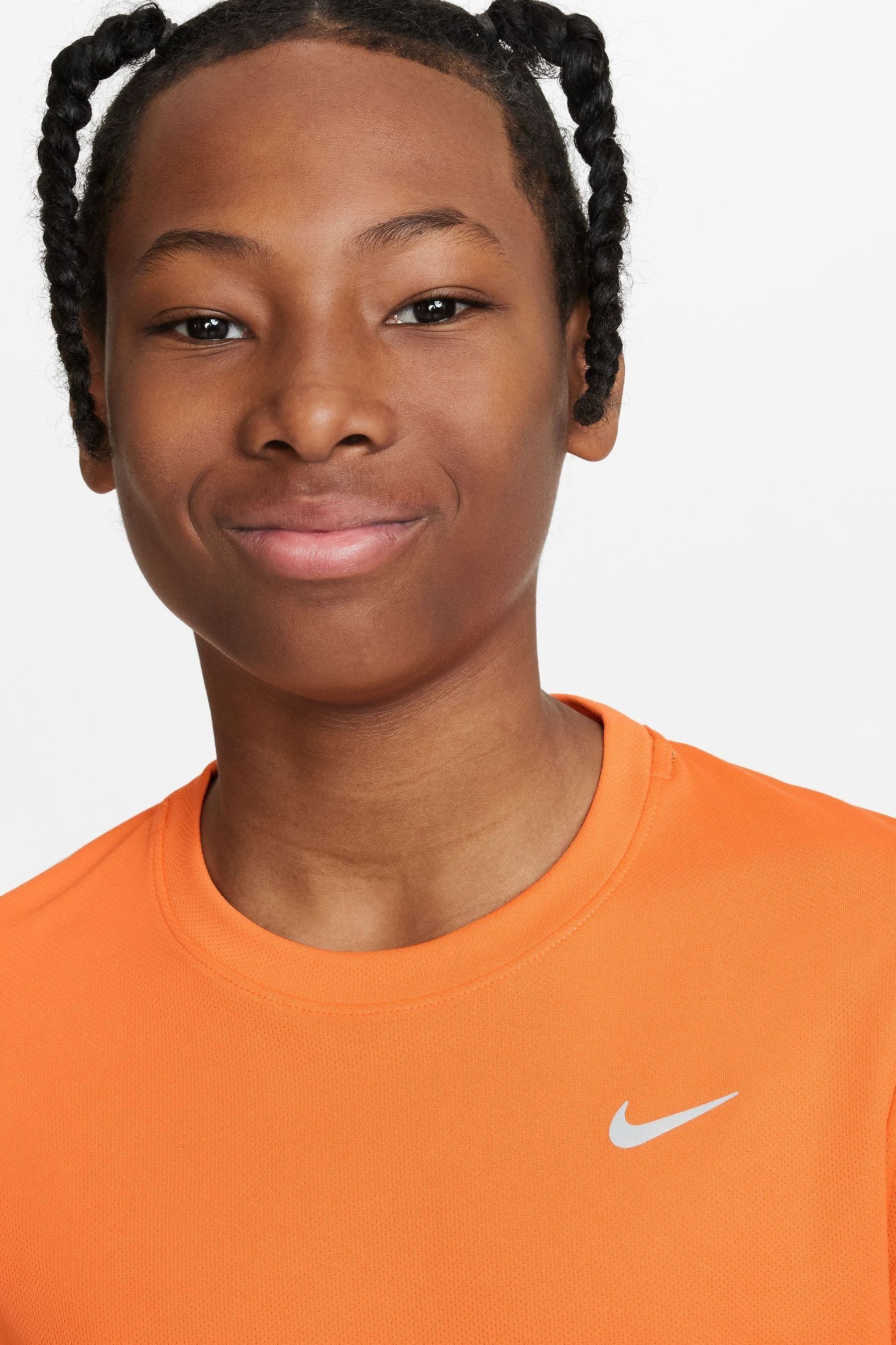 Orange dri fit t shirt top