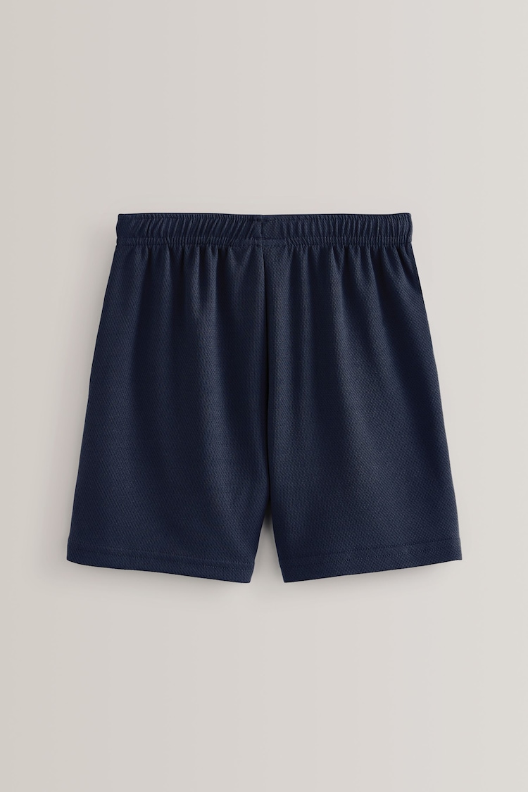 Navy Blue Single Sports Shorts (3-16yrs) - Image 2 of 6