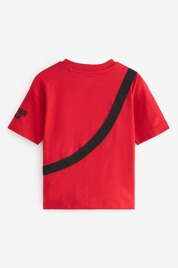 Red Marvel Spiderman Short Sleeve Bumbag T-Shirt (3mths-8yrs)