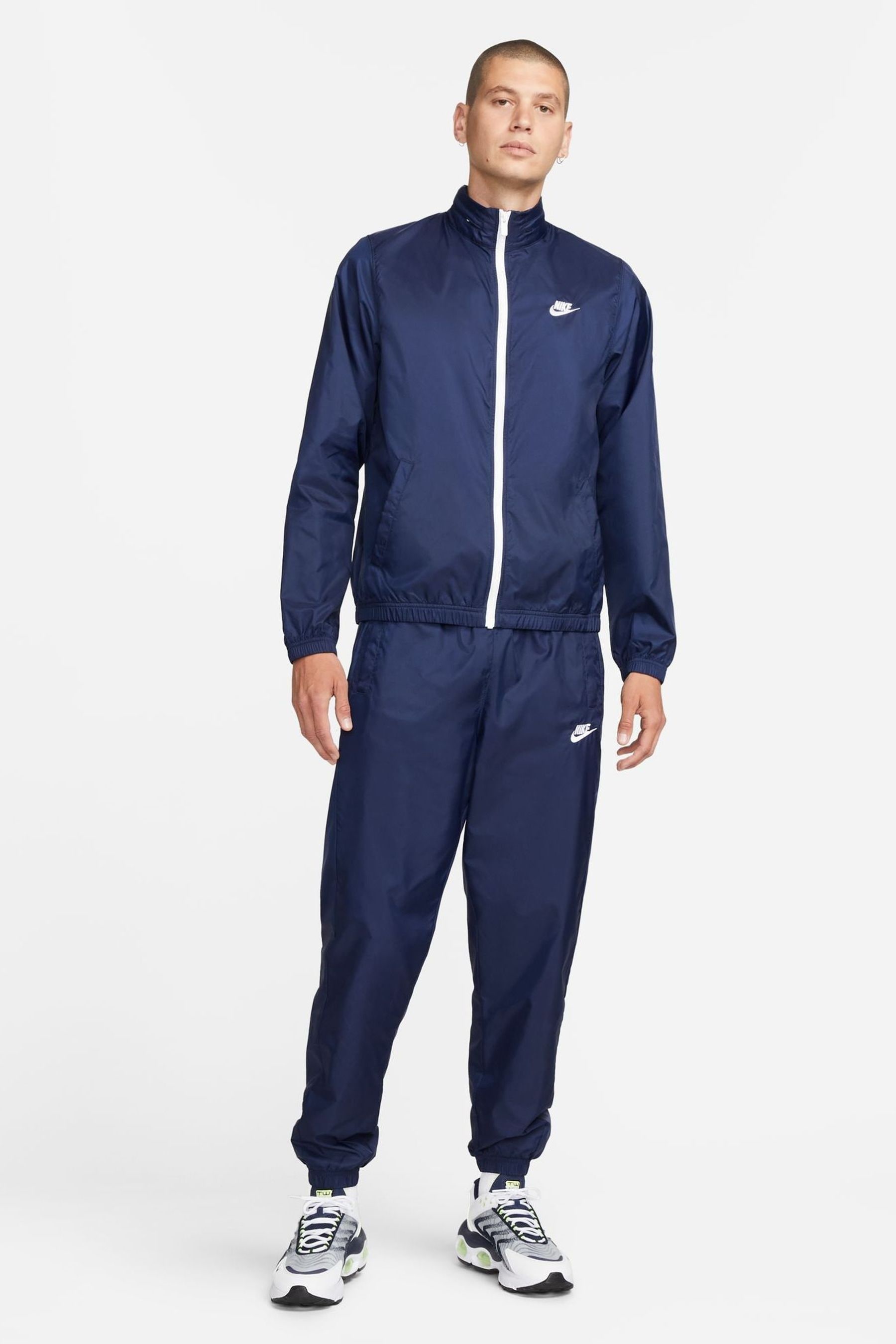 Buy Nike Blue Club Lined Woven Tracksuit from Next Luxembourg