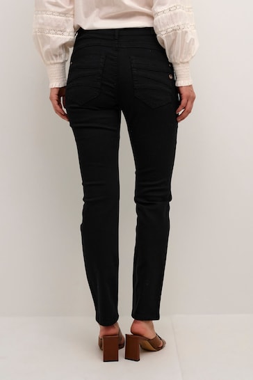 Cream Lotte Slim Fit Regular Waist Black Jeans