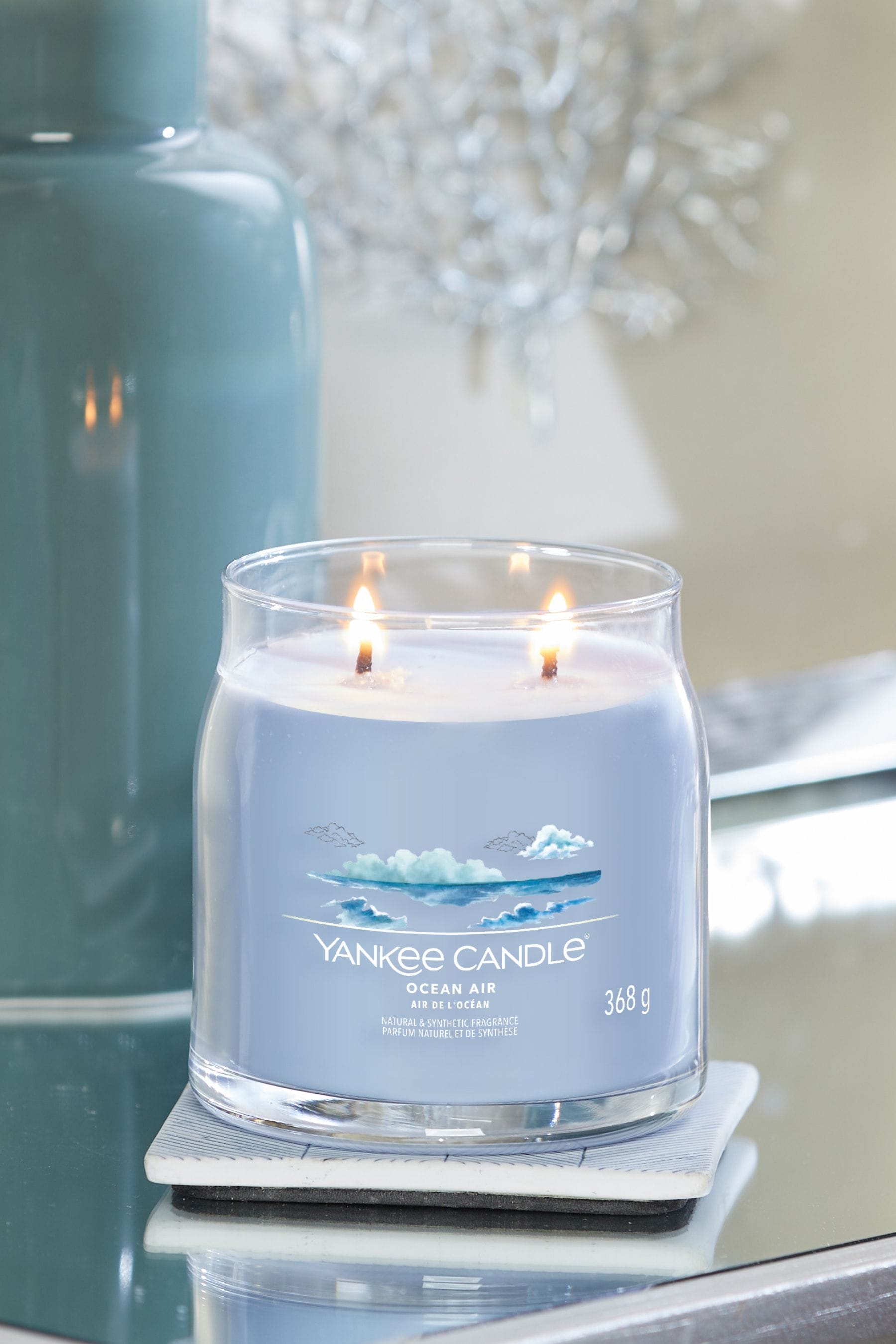 Blue candle hot sale