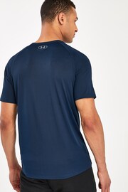 Under Armour Navy Tech 2 T-Shirt - Image 2 of 4