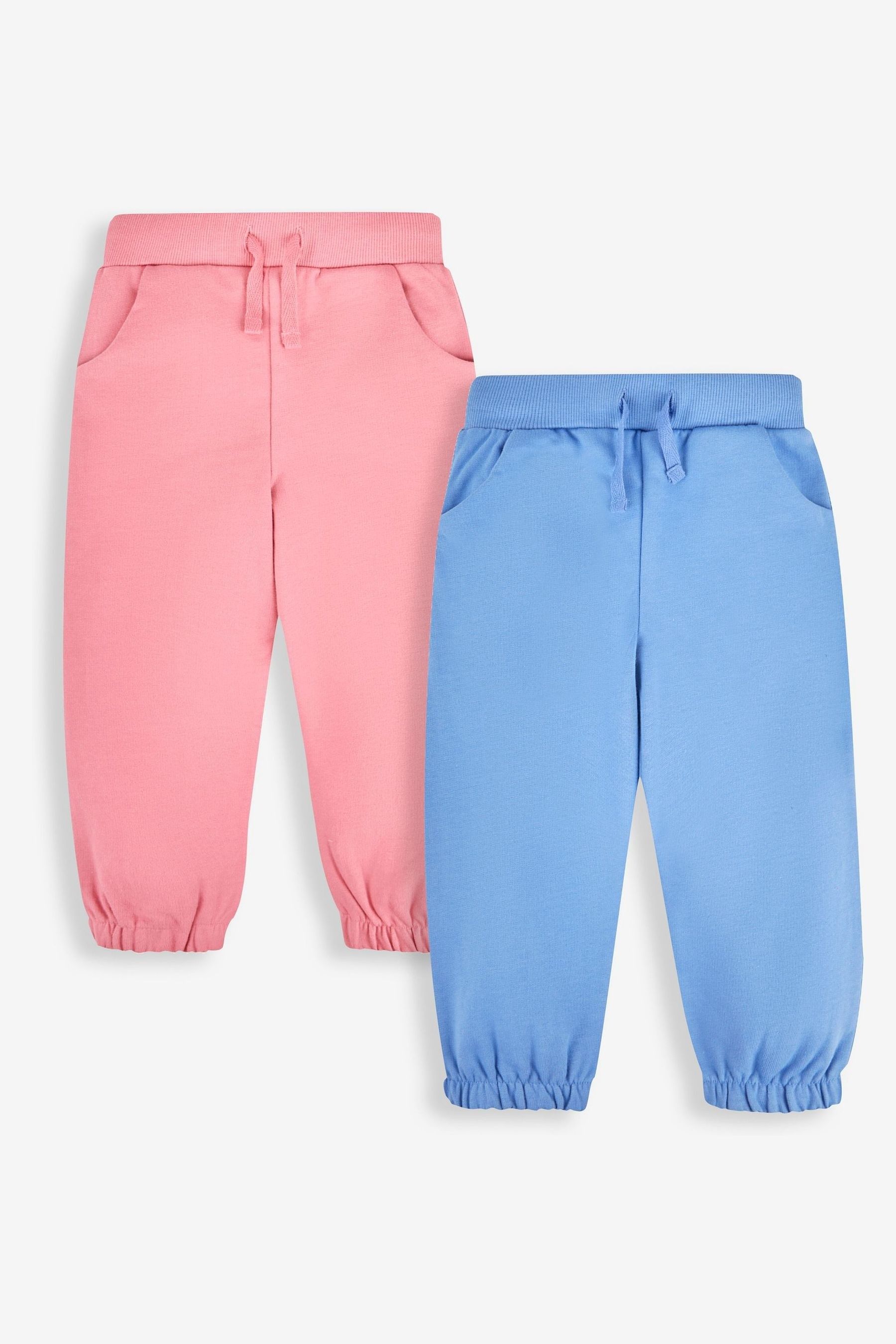 Buy JoJo Maman Bebe Blue Pink 2 Pack Joggers from the Next UK online shop