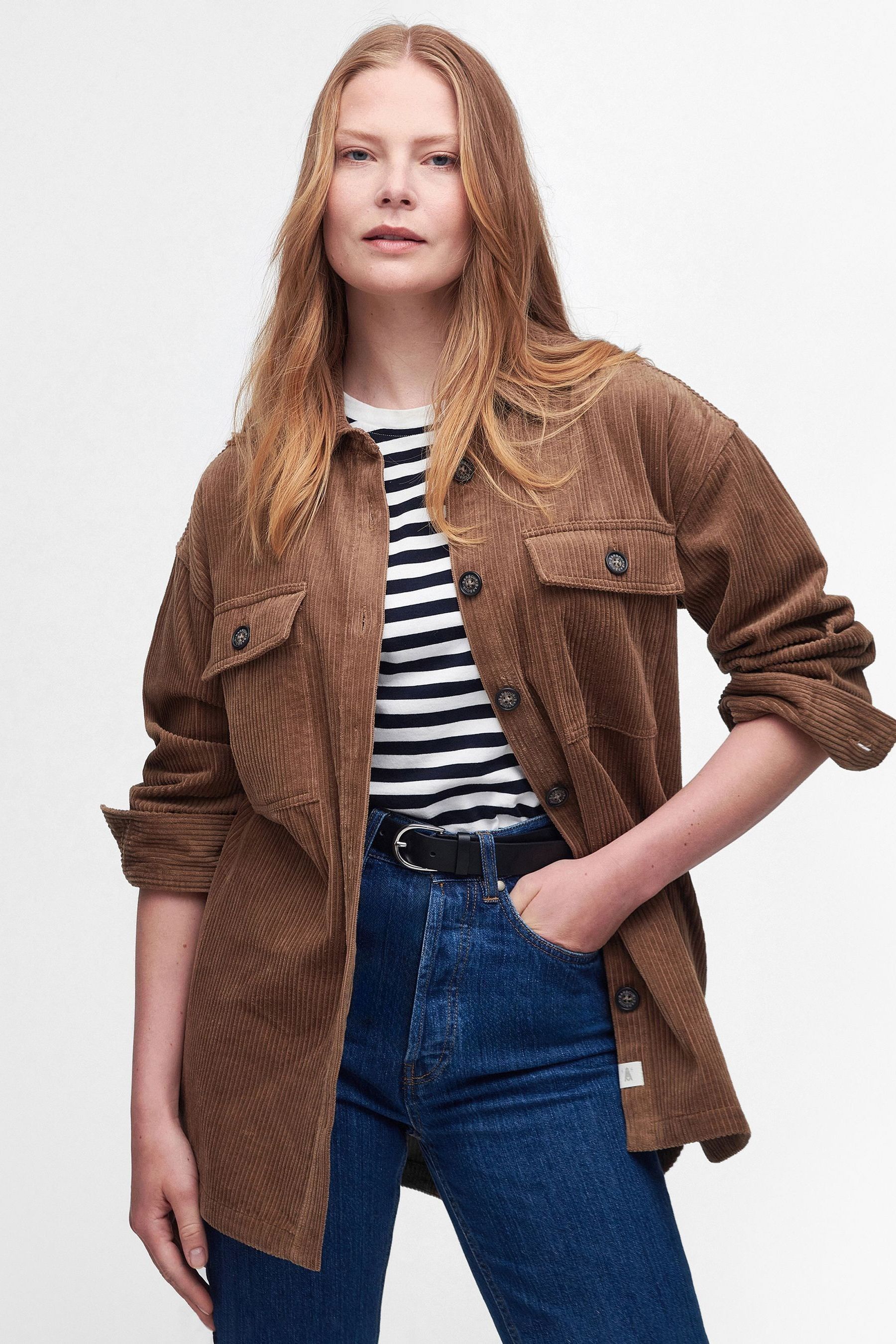 Barbour shirts womens Brown hot sale