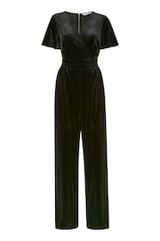 Yumi Black Jumpsuit With Angel Sleeves - Image 4 of 4