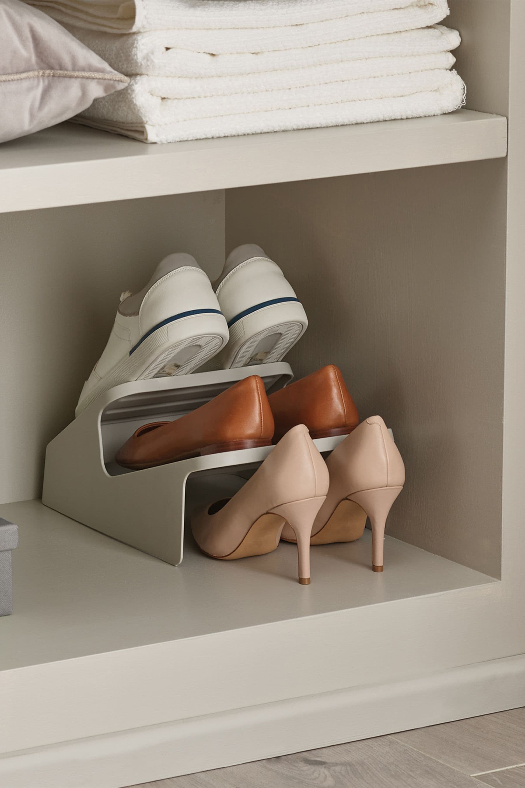 Buy Joseph Joseph Shoe In Ecru Compact Shoe Rack from Next USA