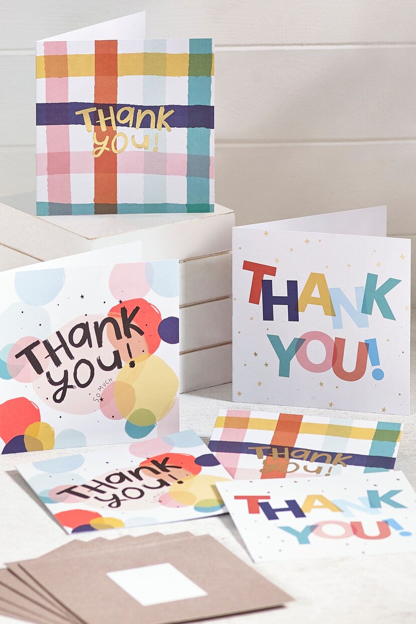 6 Pack Multi Thank You Cards - Image 1 of 3