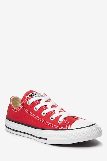 Converse Red Chuck Taylor All Star Ox Junior Trainers