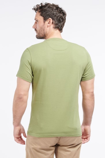 Barbour® Burnt Olive Green Mens Sports T-Shirt
