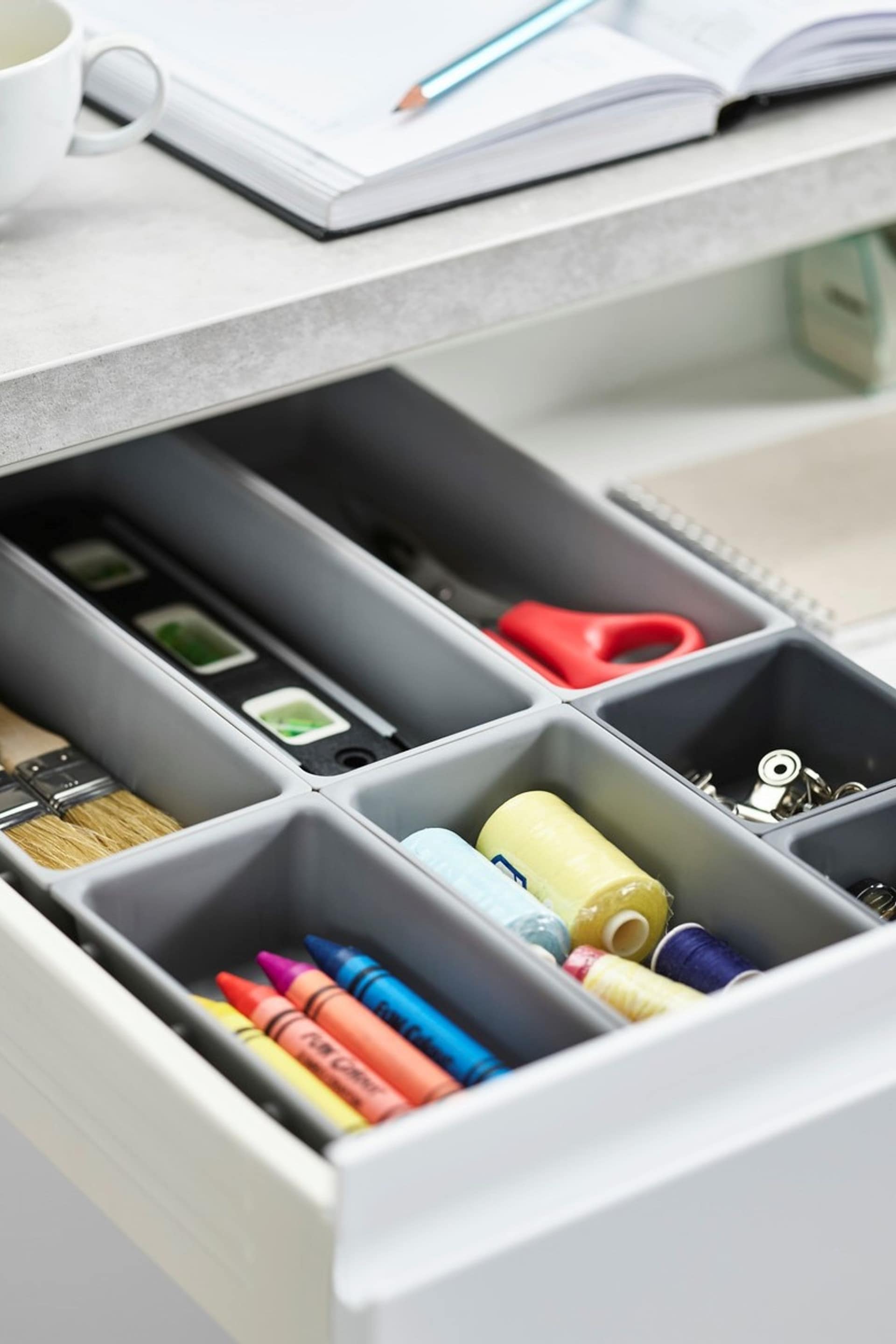 Joseph Joseph Grey Blox 7 Piece Drawer Organiser - Image 2 of 4