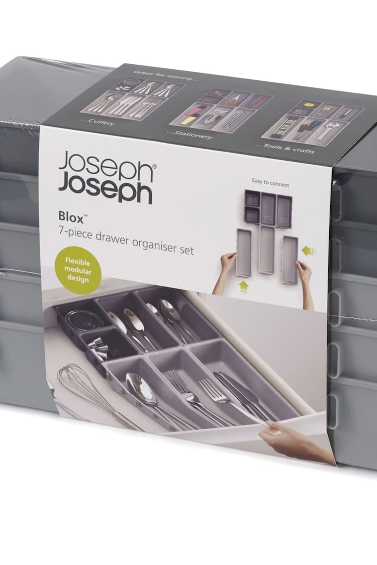 Joseph Joseph Grey Blox 7 Piece Drawer Organiser - Image 4 of 4