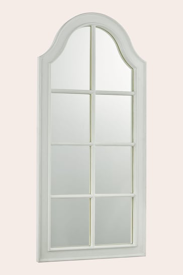 Laura Ashley Cream Coombs Window Pane Mirror
