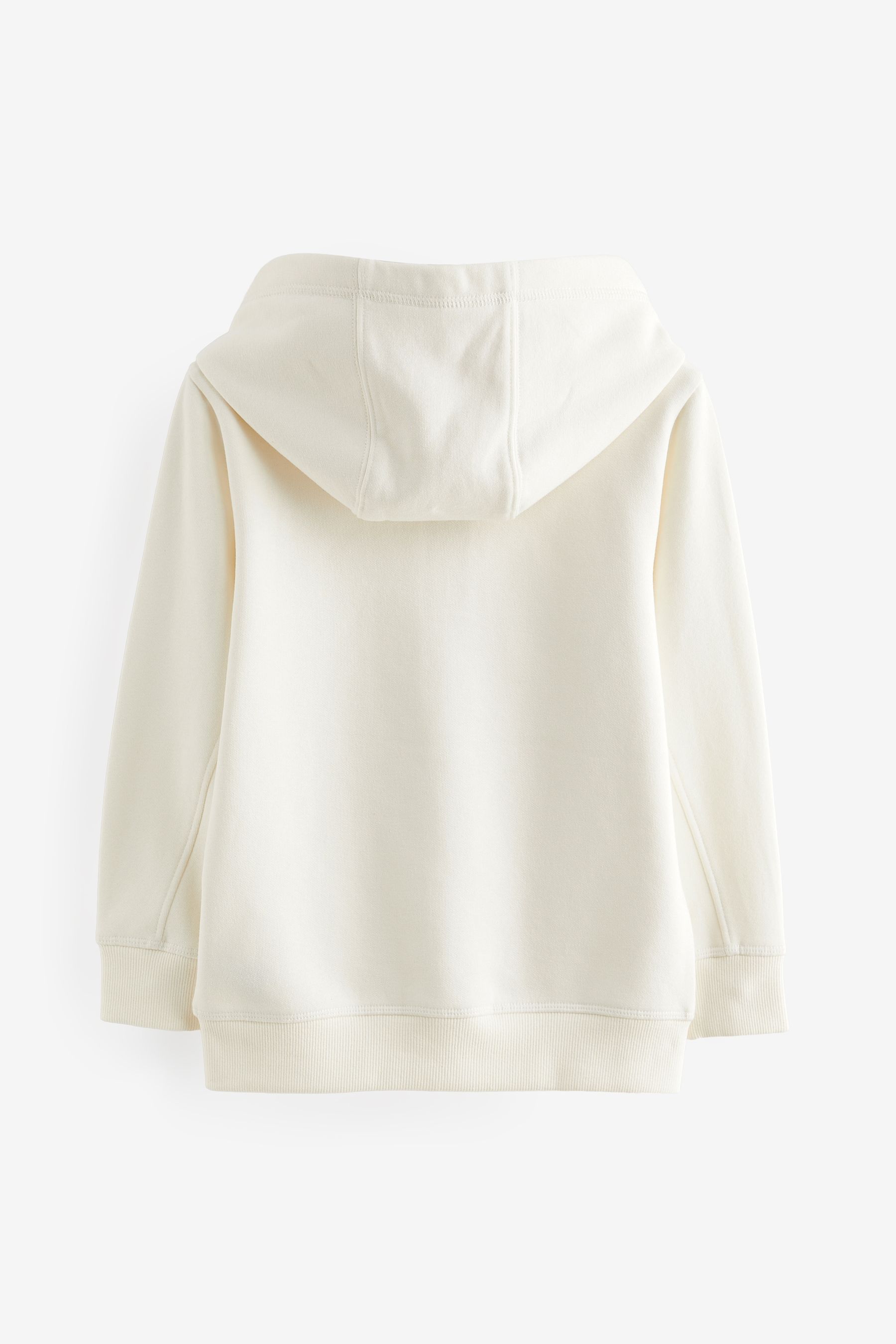 White zip through hoodie on sale