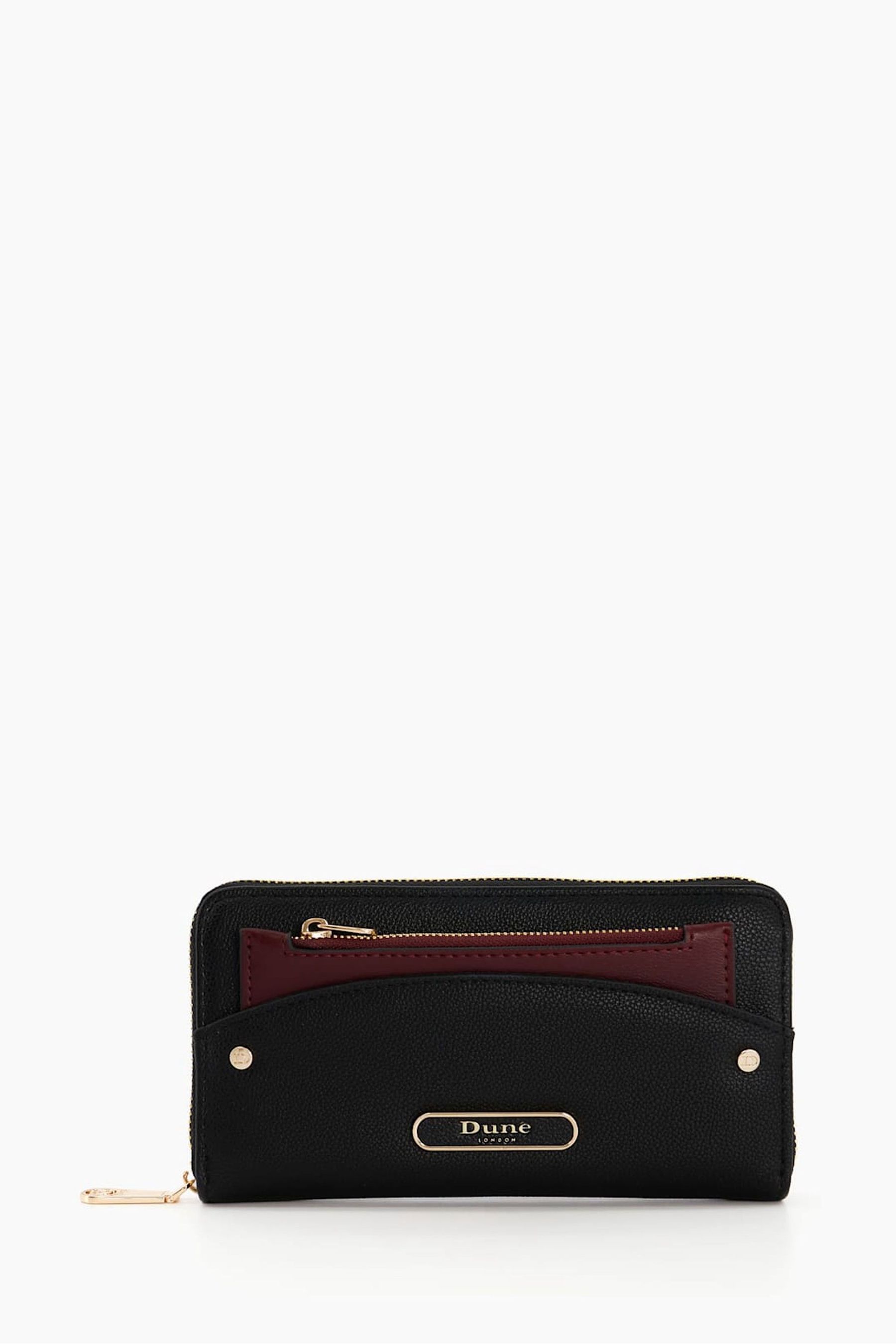 Dune London Black Zip Around Kalens Purse