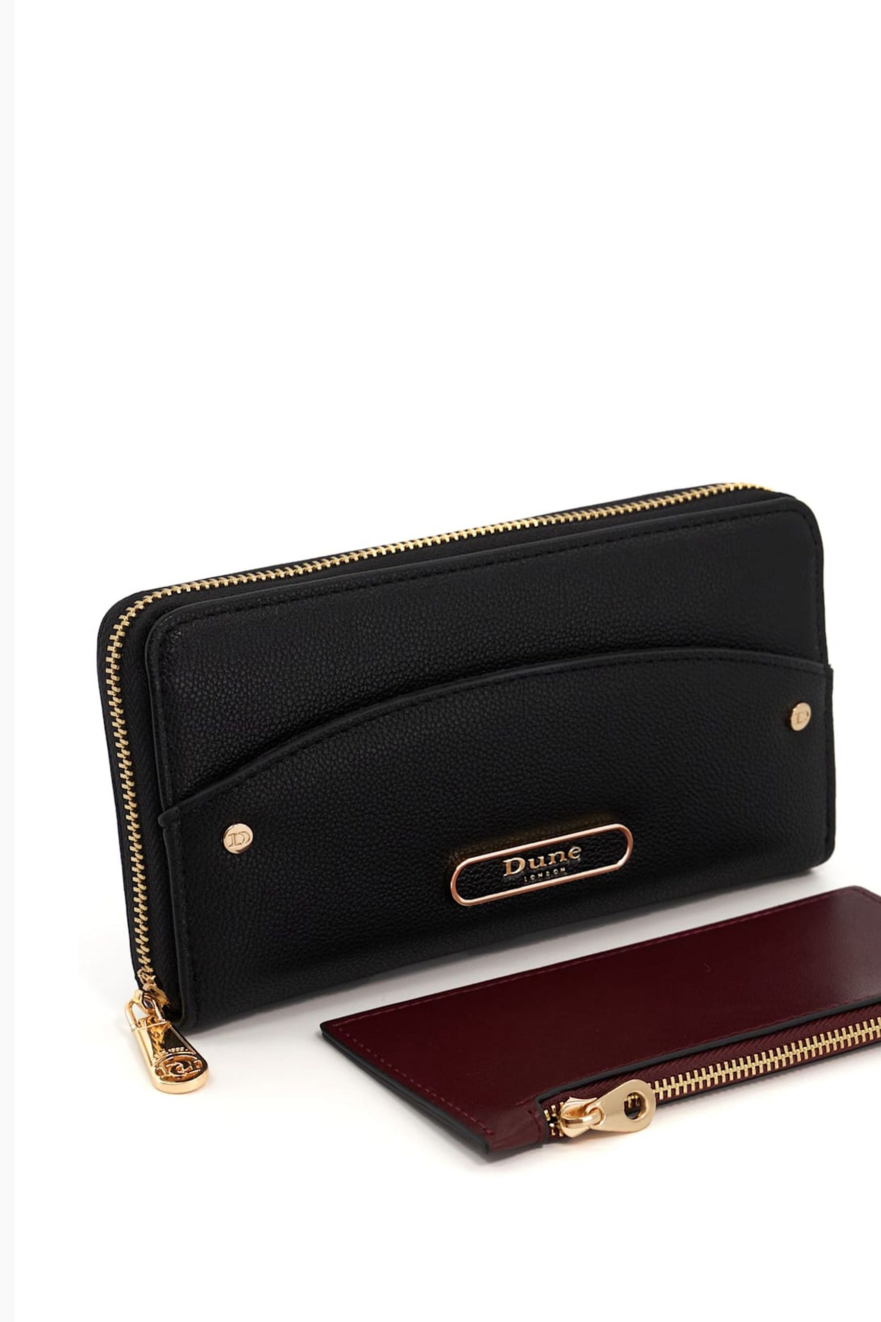 Dune London Black Zip Around Kalens Purse