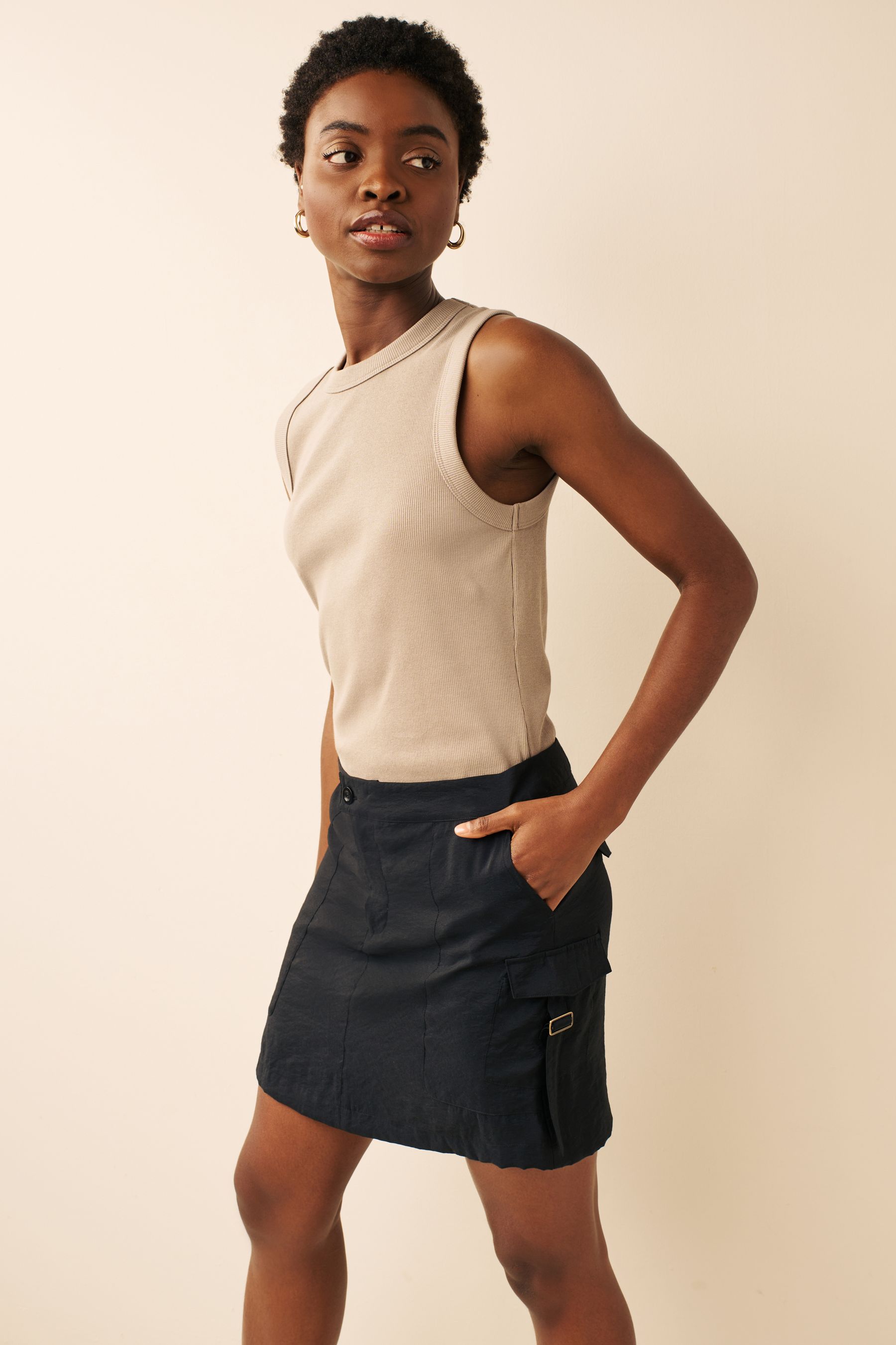 Buy Black Utility Skirt from Next Luxembourg
