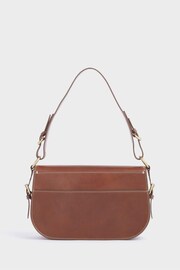 Osprey London The Hurlingham Italian Leather Convertible Saddle Brown Bag - Image 3 of 6