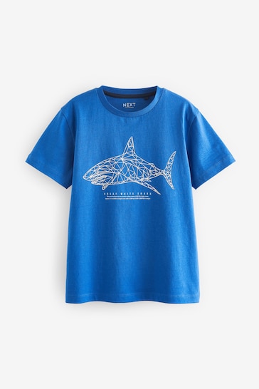 paul shark geometric print cotton t shirt item