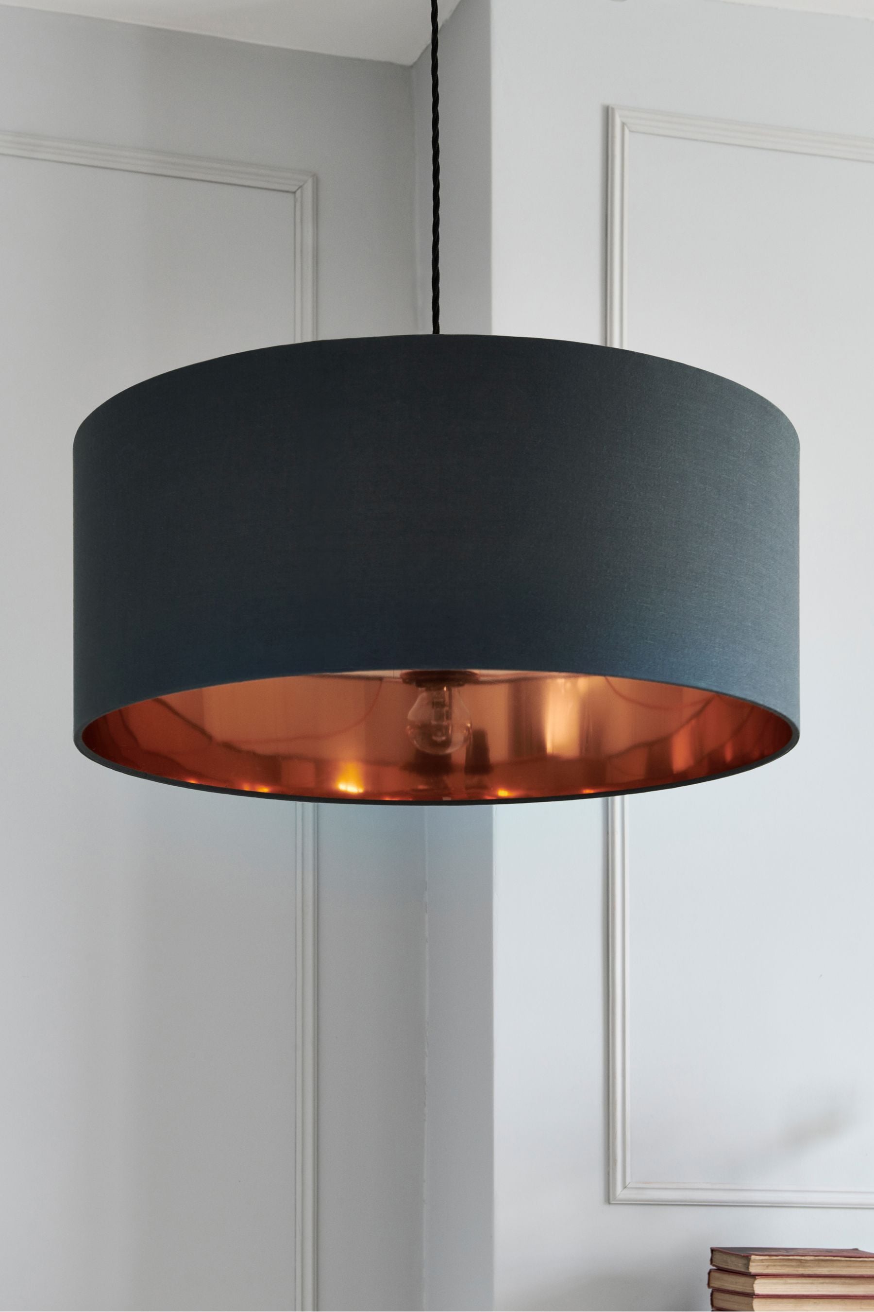 Buy Grey Copper Rico Easy Fit Pendant Lamp Shade from the Next UK
