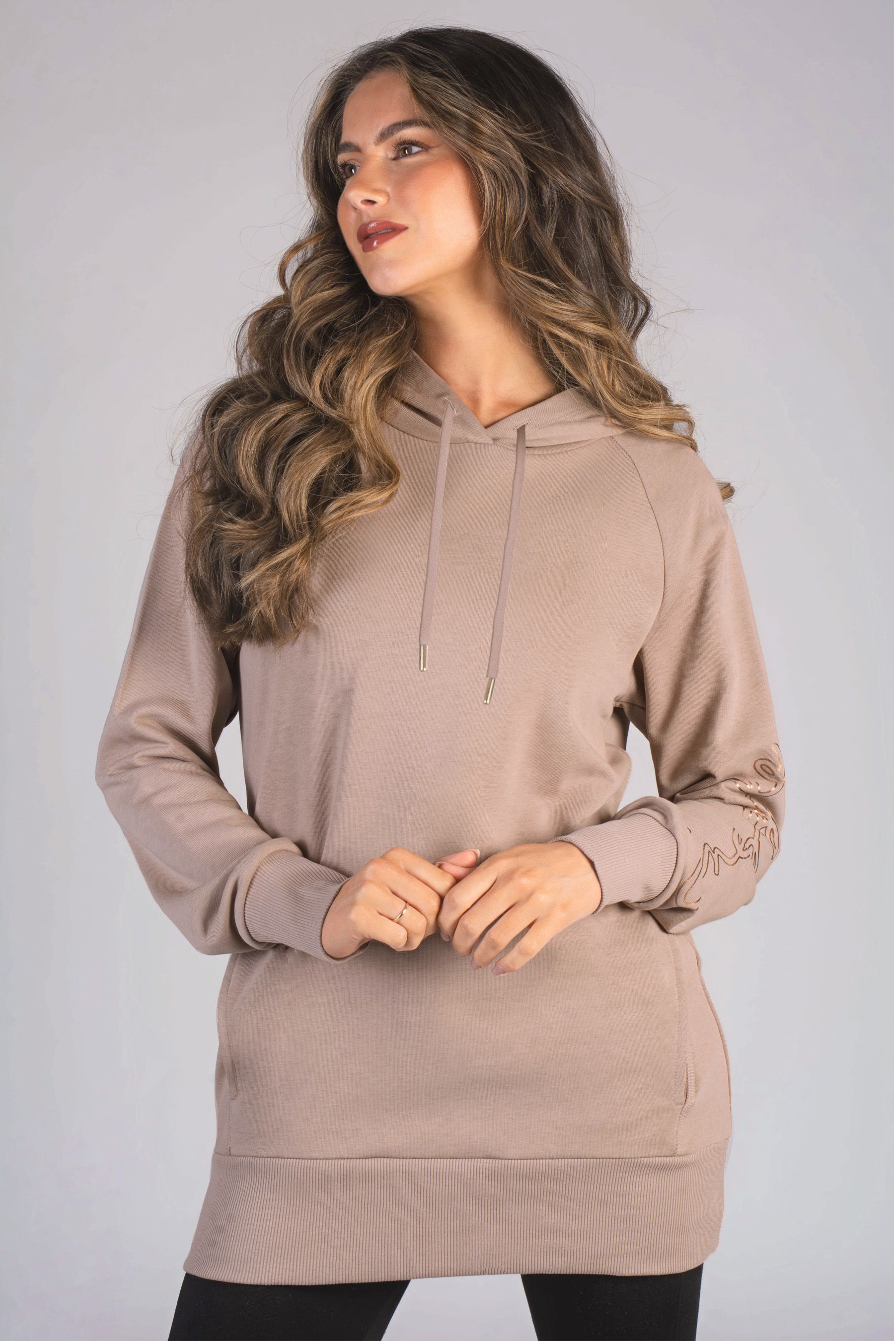Longline hoodie womens hotsell
