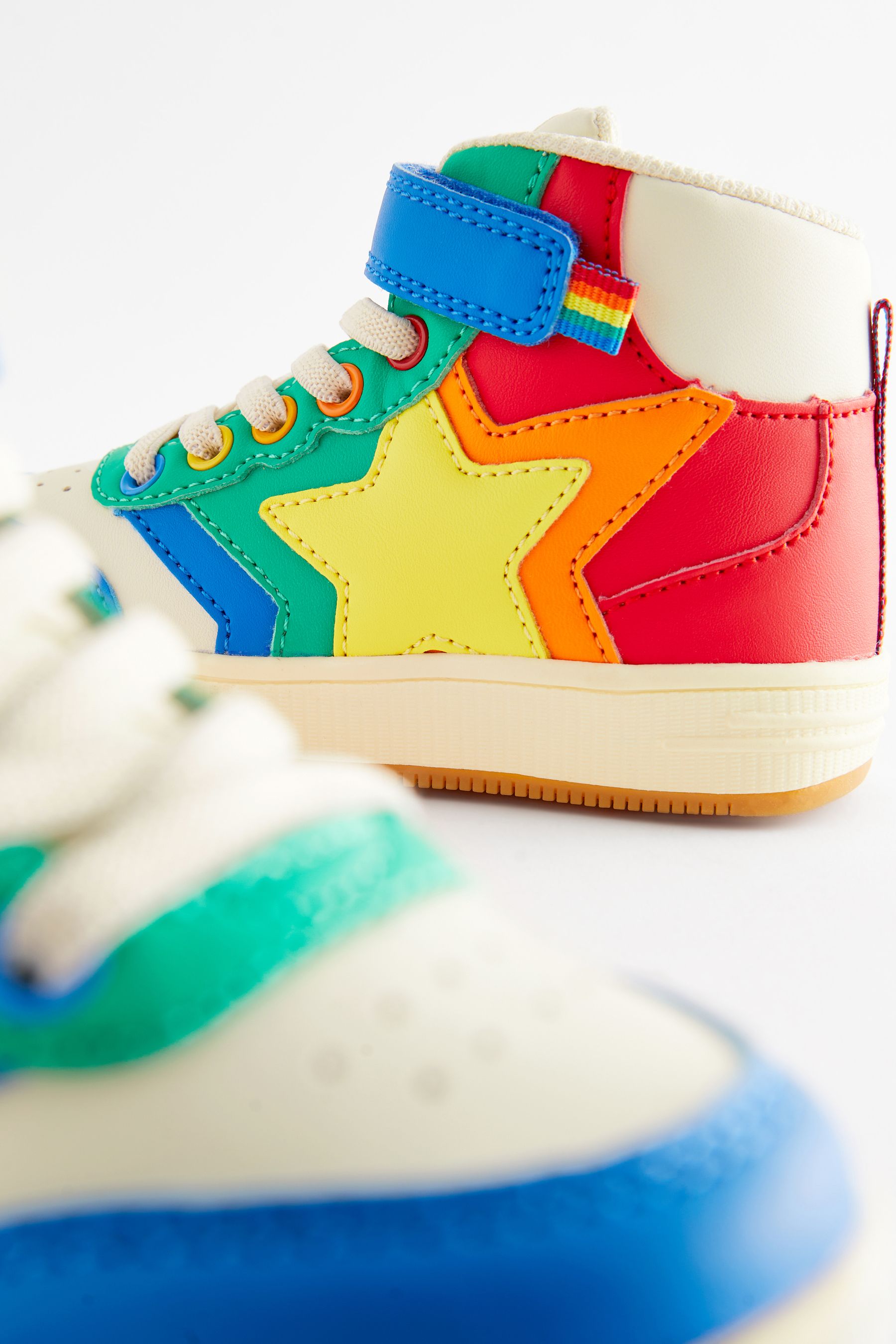 Buy Little Bird by Jools Oliver Multi Bright Rainbow Star Hi Top Trainers from the Next UK online shop