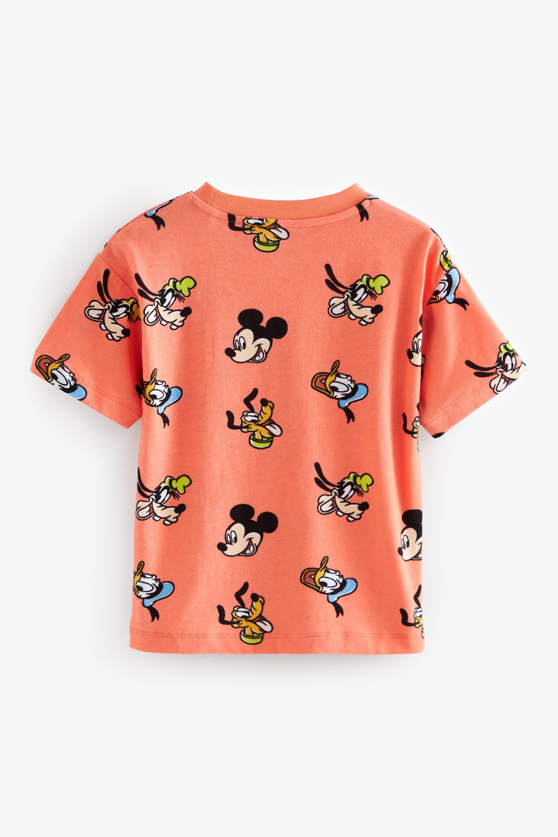 Coral Pink Mickey Short Sleeve T-Shirt (6mths-8yrs) - Image 2 of 3