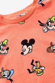 Coral Pink Mickey Short Sleeve T-Shirt (6mths-8yrs) - Image 3 of 3