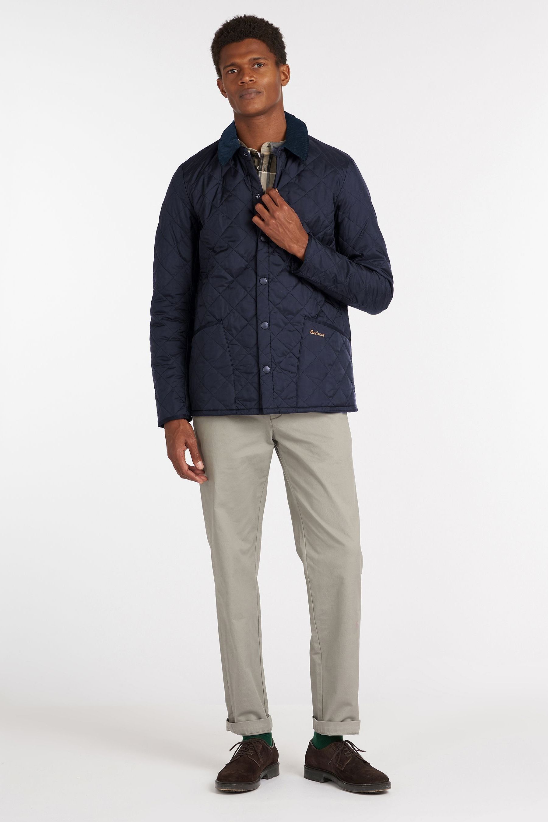 Barbour international men's gear slim fit quilted jacket top