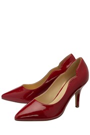 Lotus Red Stiletto Heel Patent Court Shoes - Image 2 of 4