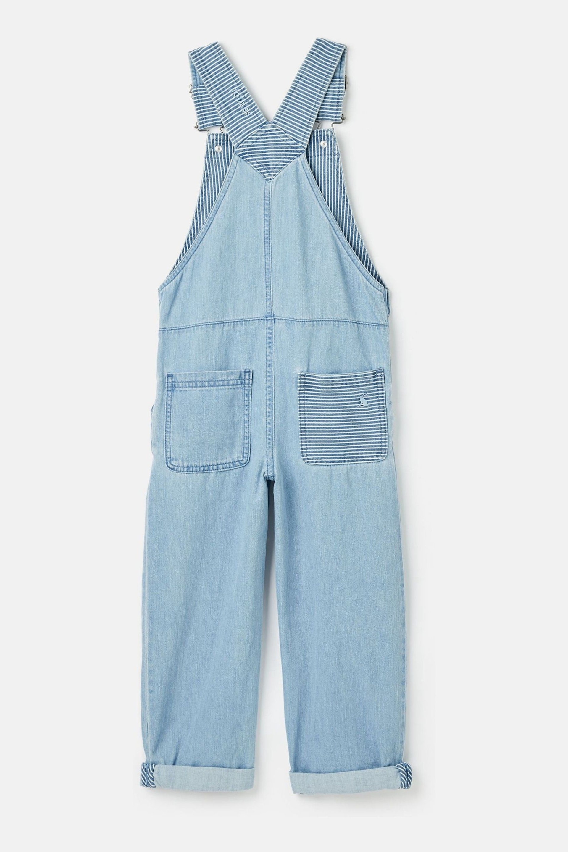 Joules Madeline Blue Chambray Hotch Potch Dungarees - Image 2 of 5