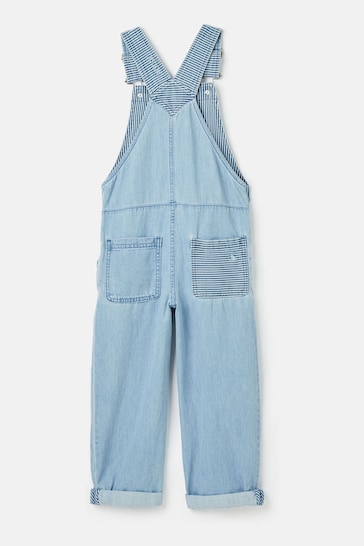 Joules Madeline Blue Chambray Hotch Potch Dungarees