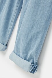 Joules Madeline Blue Chambray Hotch Potch Dungarees - Image 4 of 5