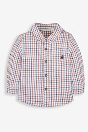 JoJo Maman Bébé Blue Boys' Check Shirt - Image 1 of 3