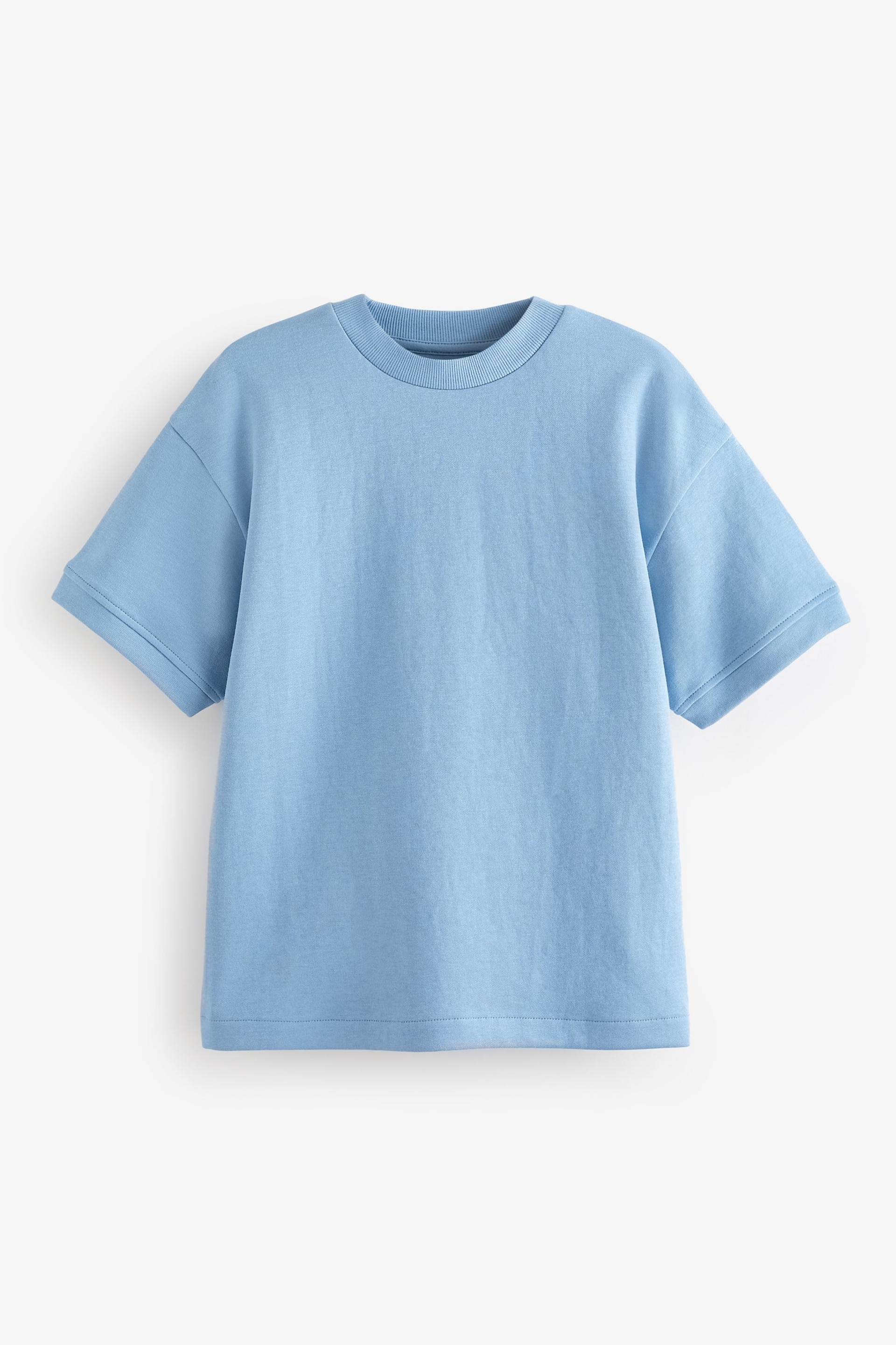 Blue Relaxed Fit Heavyweight T-Shirt (3-16yrs) - Image 1 of 3